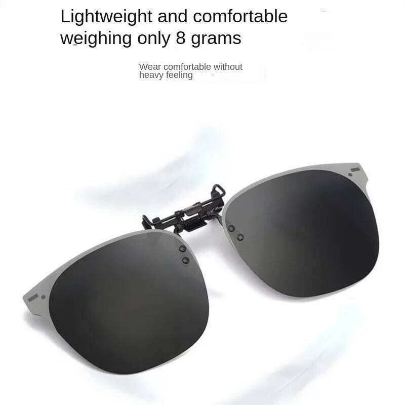 Men Clip On Sunglasse Polarized Flip up Glasses Women Gradient Photochromic Anti UV400 Sunglasses Night Vison Goggles H260202