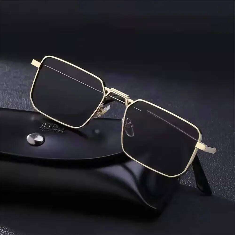 Retro Rectangular Sunglasses Men Women Brand Designer Fashion Metal Frame Glasses Classic Outdoors Driving Shades Uv400 Gafas H260202