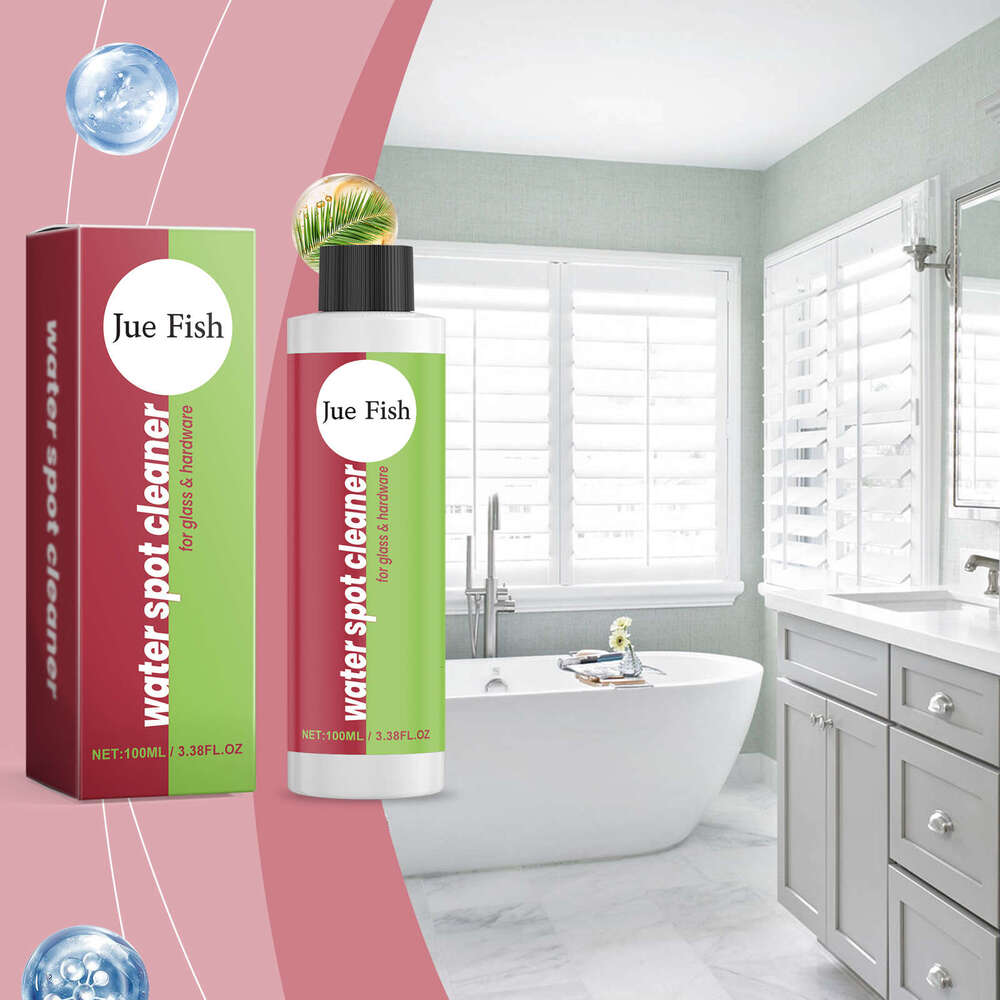 Jue-Fish Remover Bathroom Glass Door Bathtub Tile Stain Water Scale Cleaner S260202