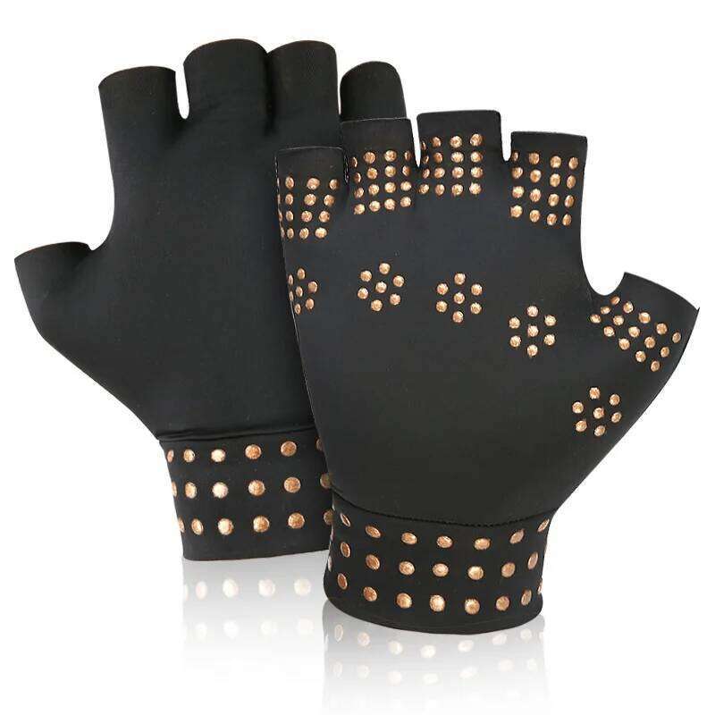 Nylon Dispensing Toe-separating Anti-slip and Lightweight Half-finger Elastic Pressure Gloves for Fitness Cycling XJ260202