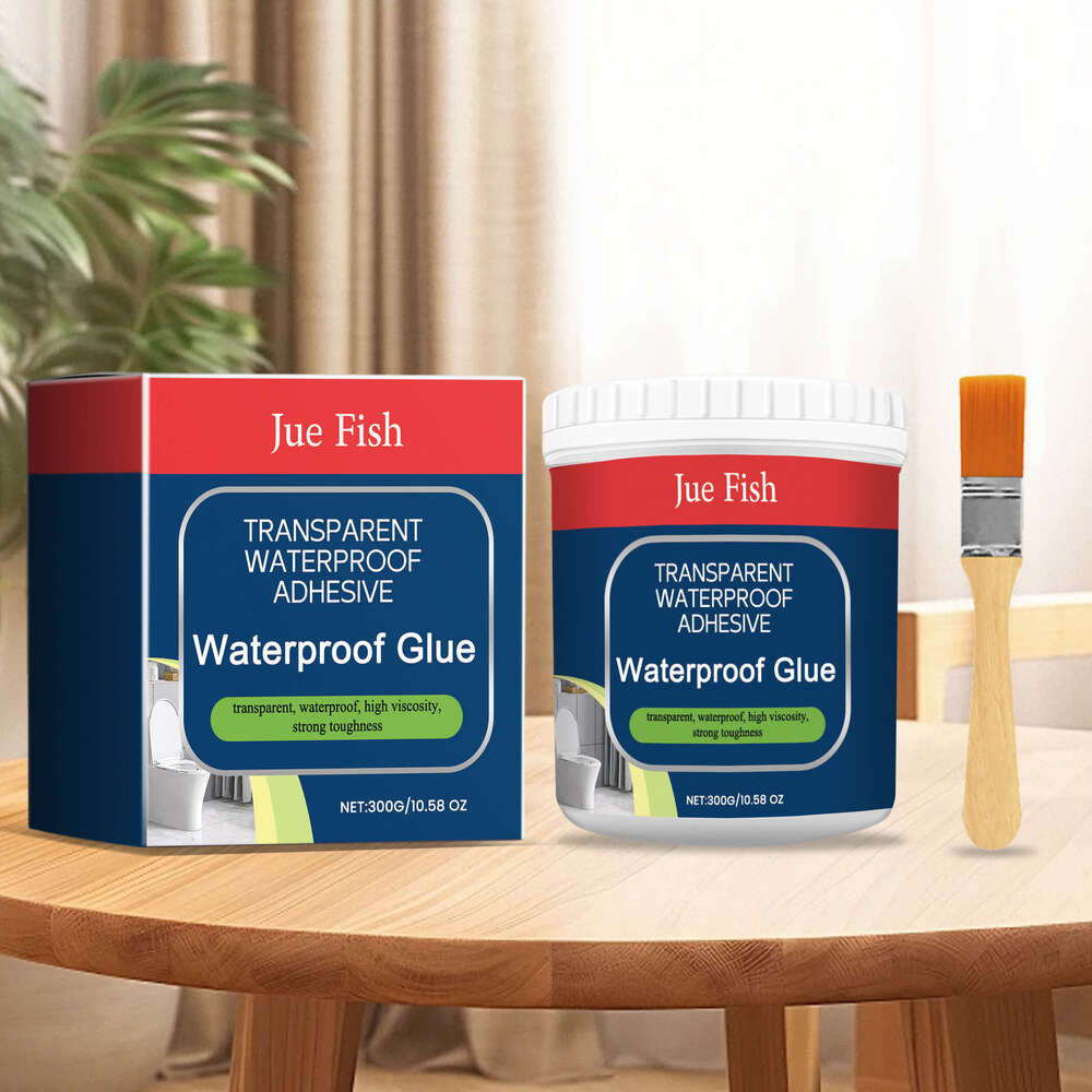 Jue Fish Waterproof 300g Bathroom Wall Tile Leak Repair Anti-Leak Material Household Transparent Glue S260202