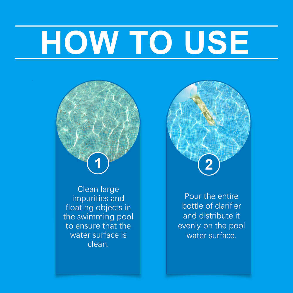 HozoneX Clarifier for Improving Household Public Outdoor Pool Water Quality Cleaner S260202