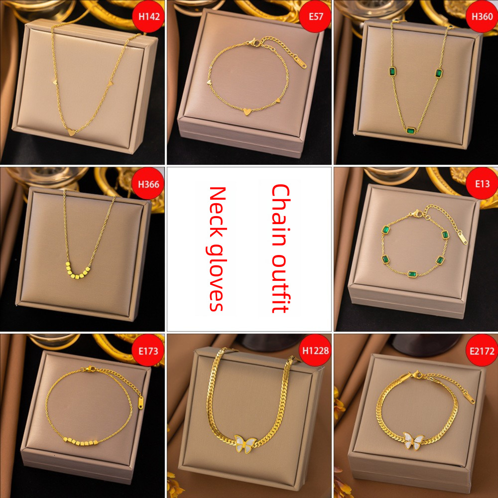 Designer Bracelet Europe And America Cross-border High-end Kgold Internet Celebrity Simple Luxury Bracelet Style Collarbone Necklace Luxury Jewelry