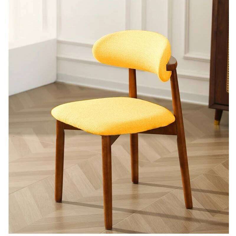 1/2/4Pcs Jacquard Office Backrest Covers Solid Wood Chair Elastic Seat Cover For Restaurant Dining Room 26Y0202
