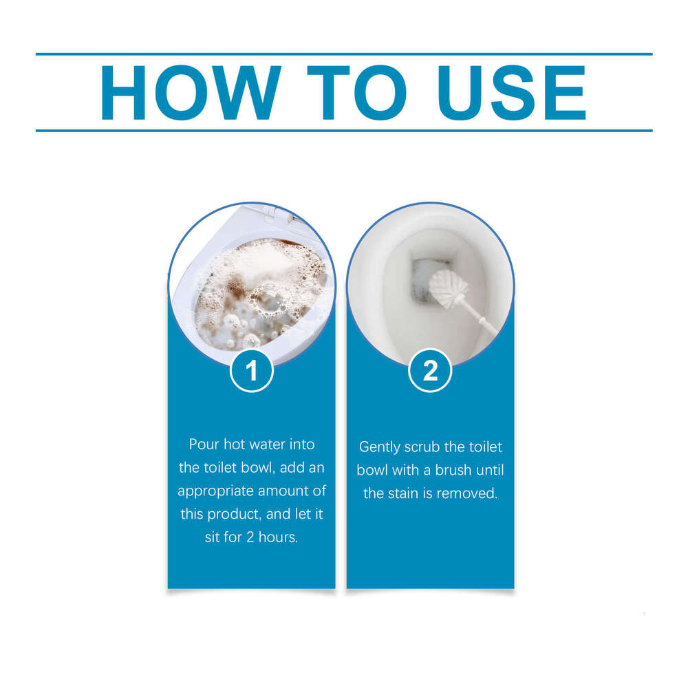 Jue Fish Household Descaling Stain Odor Removal Fresh Toilet Cleaning Powder S260202