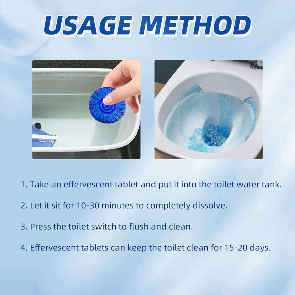 Blue Bubble Cleaner Household Descaling Deodorizing Freshening Toilet Cleaning Block S260202