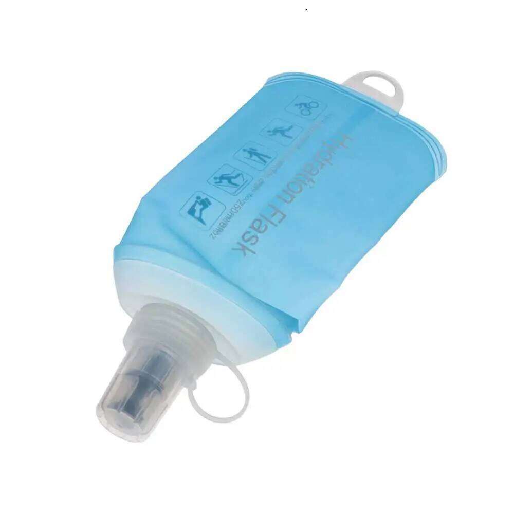 Climbing TPU Folding Soft Flask Blue Sport Bag Collapsible Water Bottle 500ML 250ML 150ML Z260202