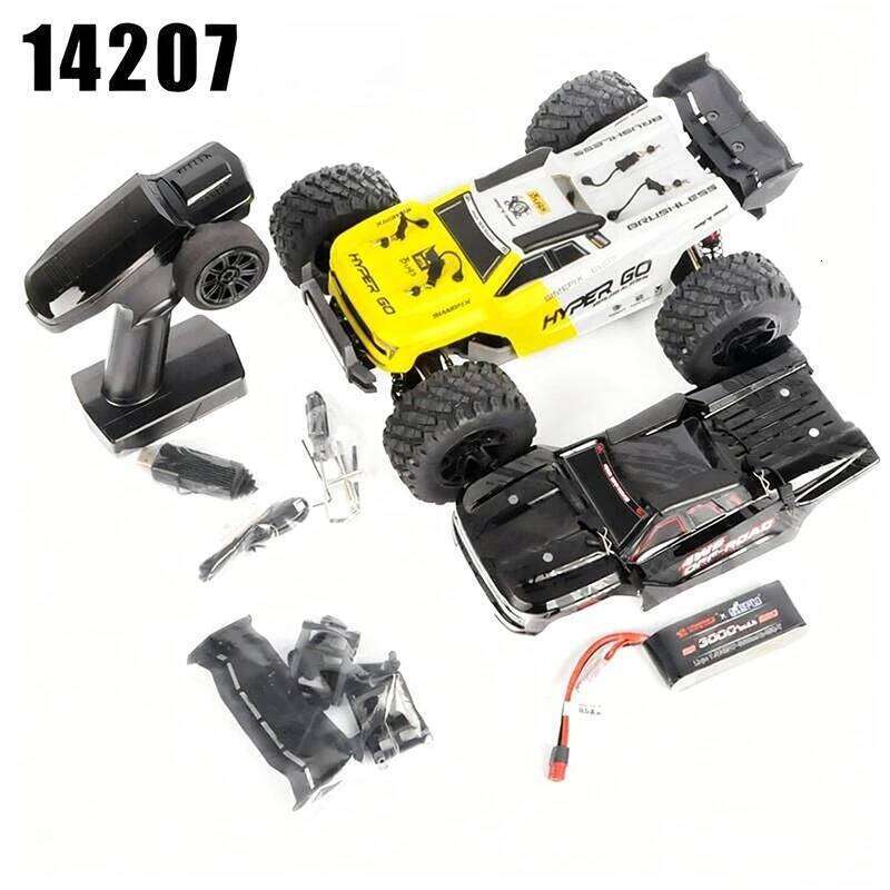 MJX HYPER GO 1:14 Brushless 14207 Remote Control 51KM/H High-Speed Off-Road Vehicle Double Shell Cost-Effective Climbing Car Y260131