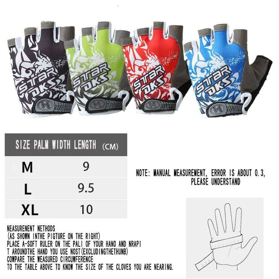 Women Men with Anti-Slip Absorbing Pad,Light Weight Half Finger for Cycling Workout Training Bicycle Gloves XJ260202