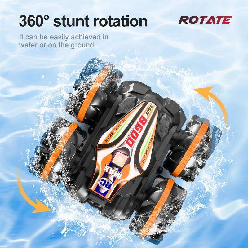 Amphibious Remote Control RC Stunt Car Vehicle Double-sided Flip Driving Drift Rc Cars Outdoor Toys for Boys Children's Gift Y260131