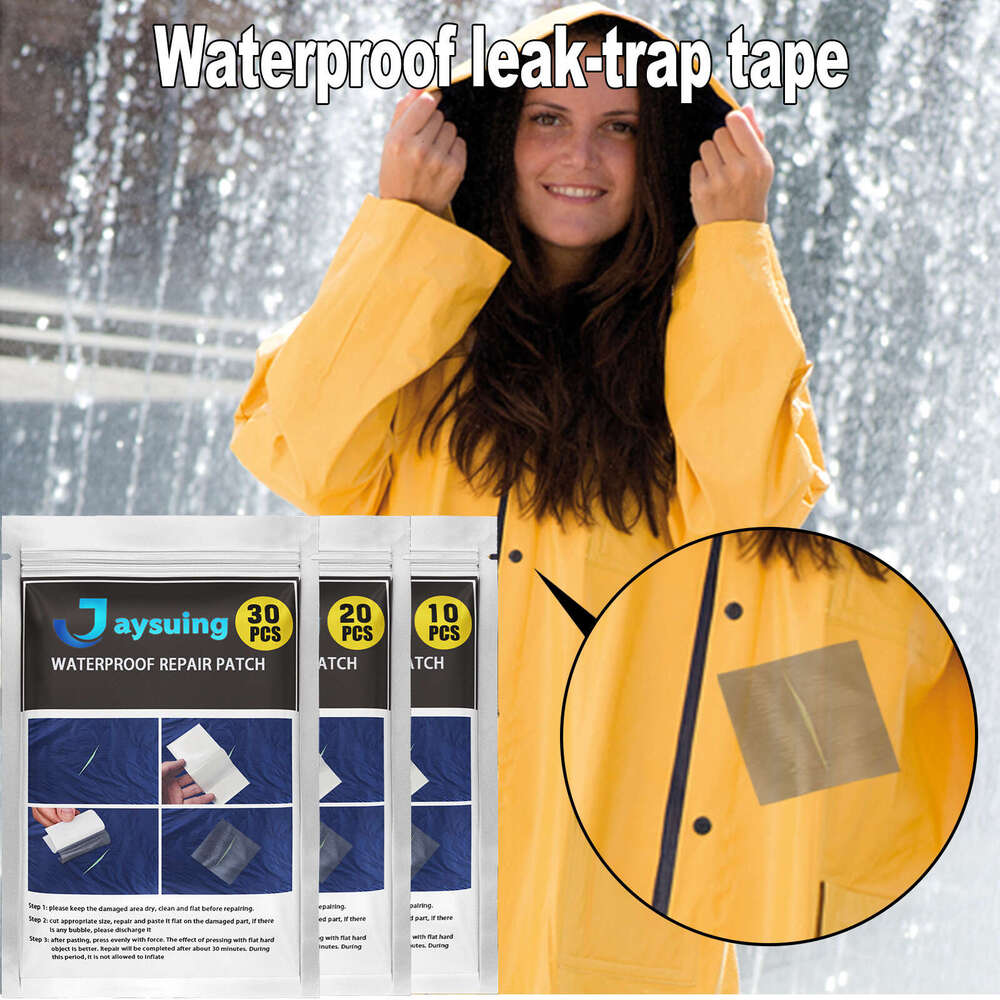 Jaysuing Air Bed PET Adhesive 30PCS Waterproof Coating Tent Umbrella Inflatable Balloon Self-Adhesive Repair Tape S260202