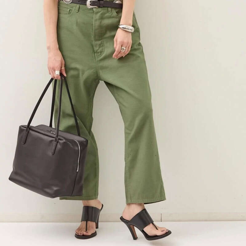 Totebag Shoulder ROSE NOIRE Minimalist Style TR Summer New Henri Soft Grain Saddle Leather Handbag Shoulder Commuter Women's Bag