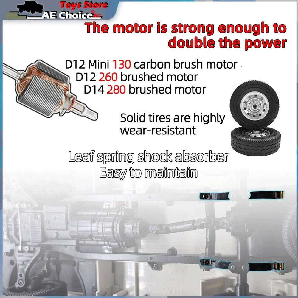 WPL 1:10 D14 4WD RC D12 1/10 Full Scale Minivan Drift Remote Control D12Mini 1/16 Electric Car Toys for Children Gift Y260131