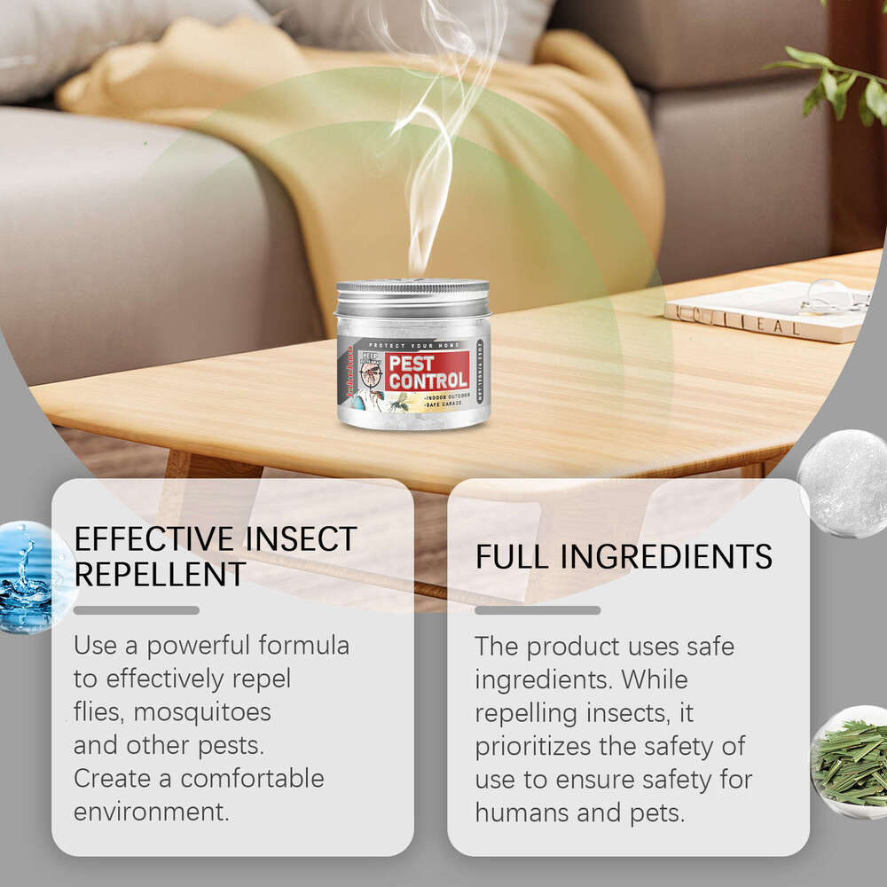 Jakehoe Household Home Kitchen Repeller Effective for Mosquitoes, Flies, Cockroaches Insect Repellent S260202