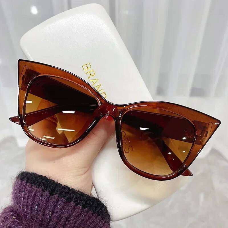 Fashion Cat Eye Sunglasses Women Brand Designer Vintage Sun Glasses Female 2025 Lady Retro Shades Oculos De Sol UV400 H260202