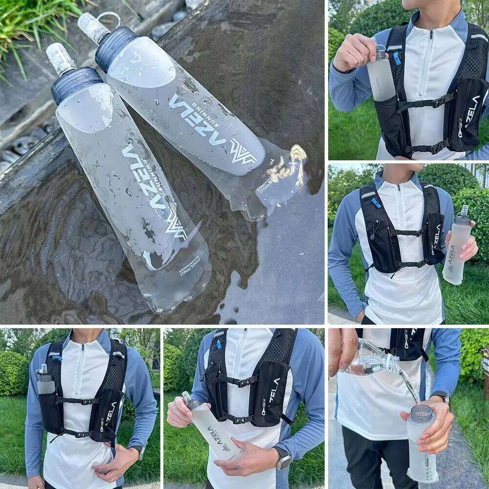 250/500ml Creative Folding Sport Bottle Portable Lightweight Water Cup Camping Hiking Drinkware Kettle Outdoors Z260202