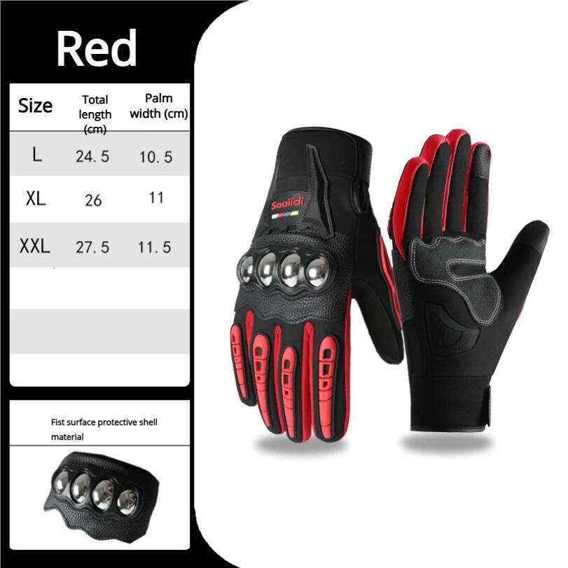Winter For Men And Women Touchscreen Anti-slip Anti-fall Waterproof Windproof Warm Motorcycle Gloves Equipment XJ260202