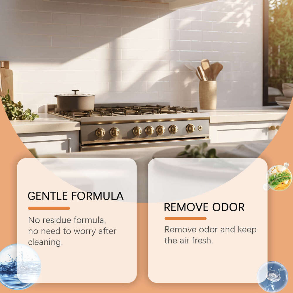 JAKEHOE Kitchen Foam Household Heavy Oil Remover for Kitchenware and Appliances Stain Cleaner S260202