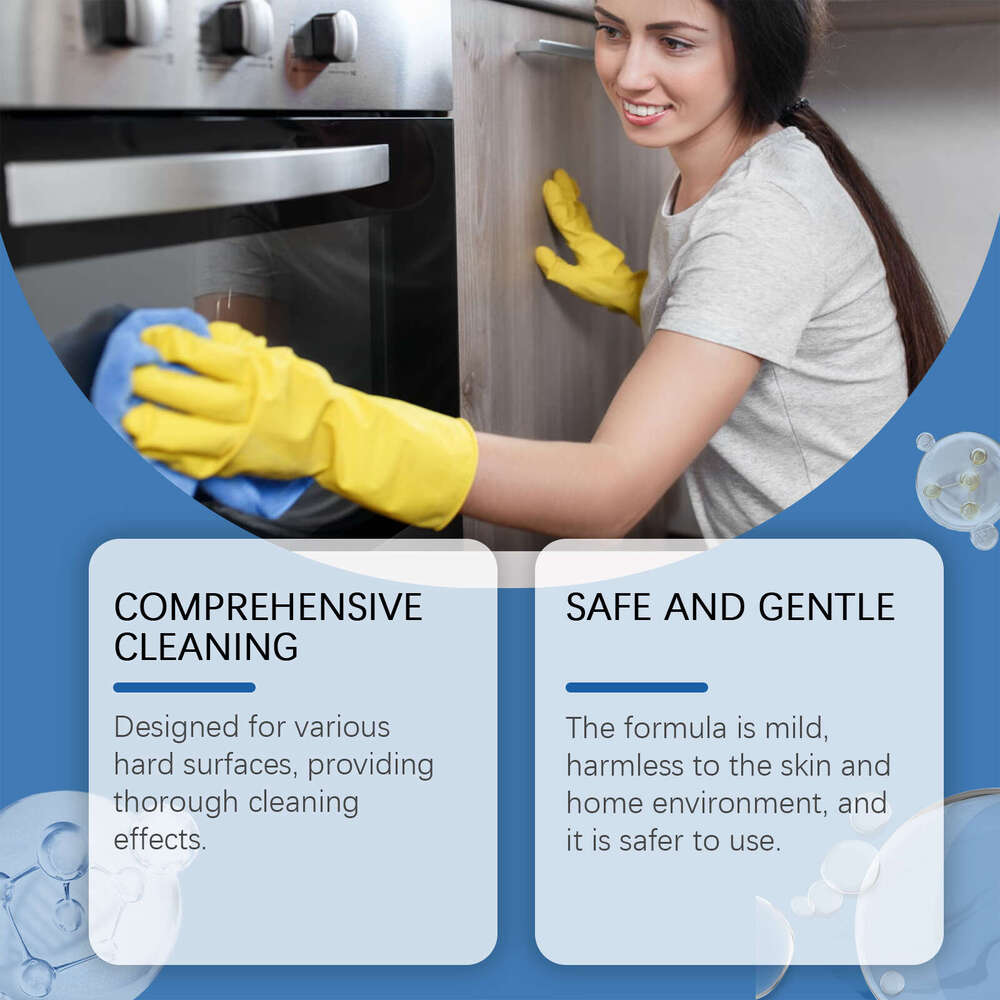 Jue-Fish Grease Foam Cleaner Multi-Functional Gentle Stain Remover Kitchen Stove Cleaning Supplies S260202