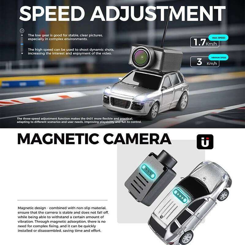 WLtoys 6401 1/64 Mini RC Car With Wifi APP Control,720P FPV Camera,Full Scale Built In Gyroscope VR Videography Toys for Kids Y260131