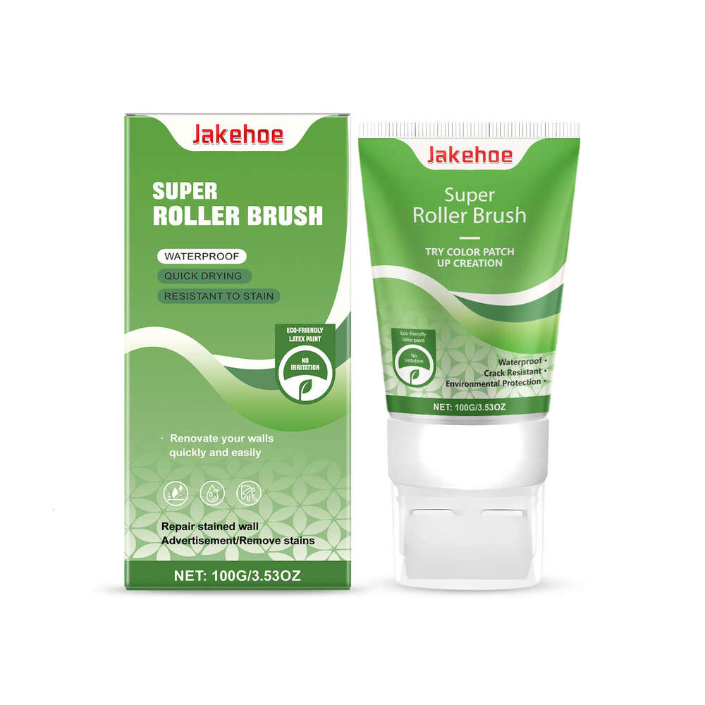 Repair Renovation White Paint Roller Brush Wall Crack Graffiti Cover S260202