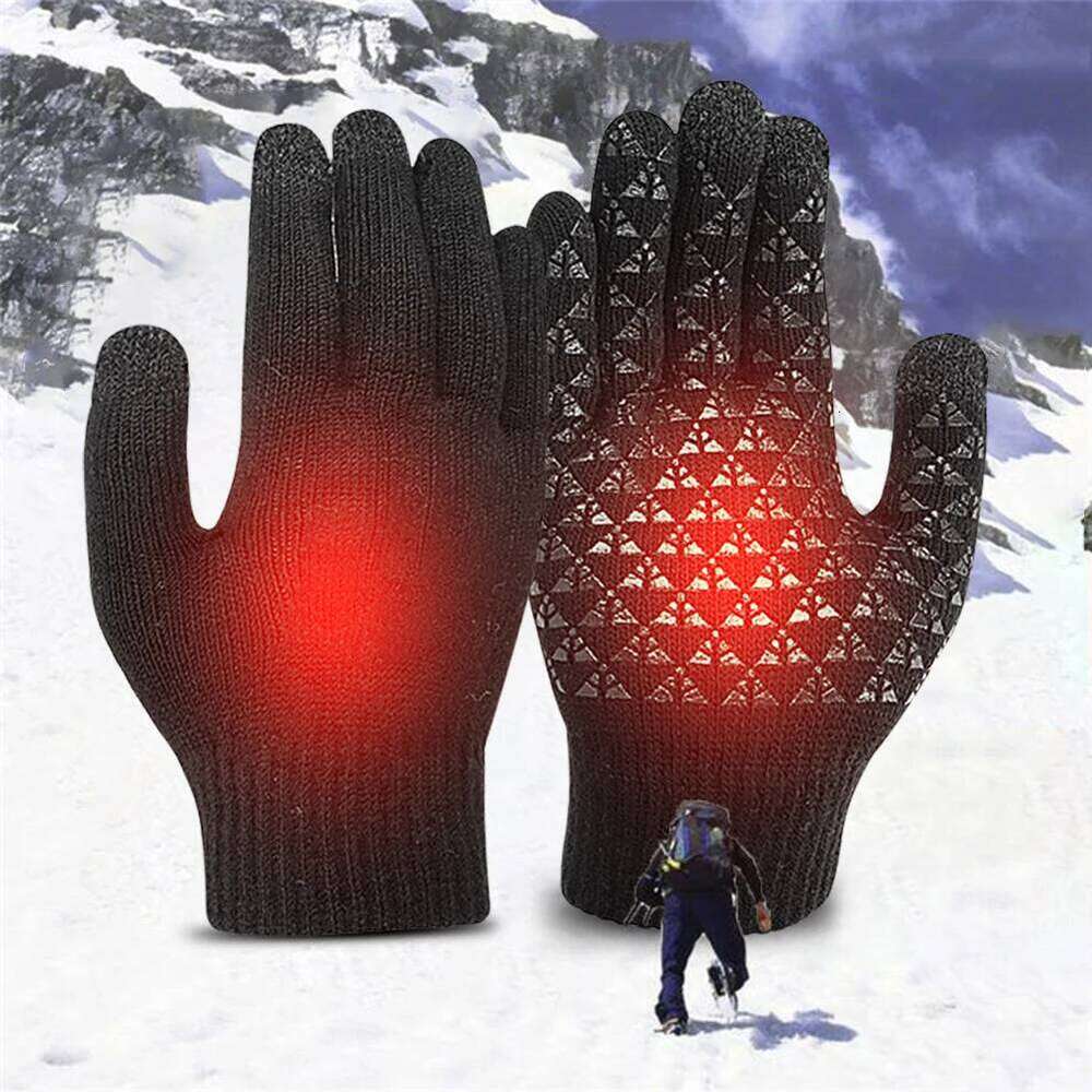 5V Motorcycle Touch Screen Winter Moto Heated Warm USB Rechargeable Heating Thermal Gloves For Snowmobile XJ260202