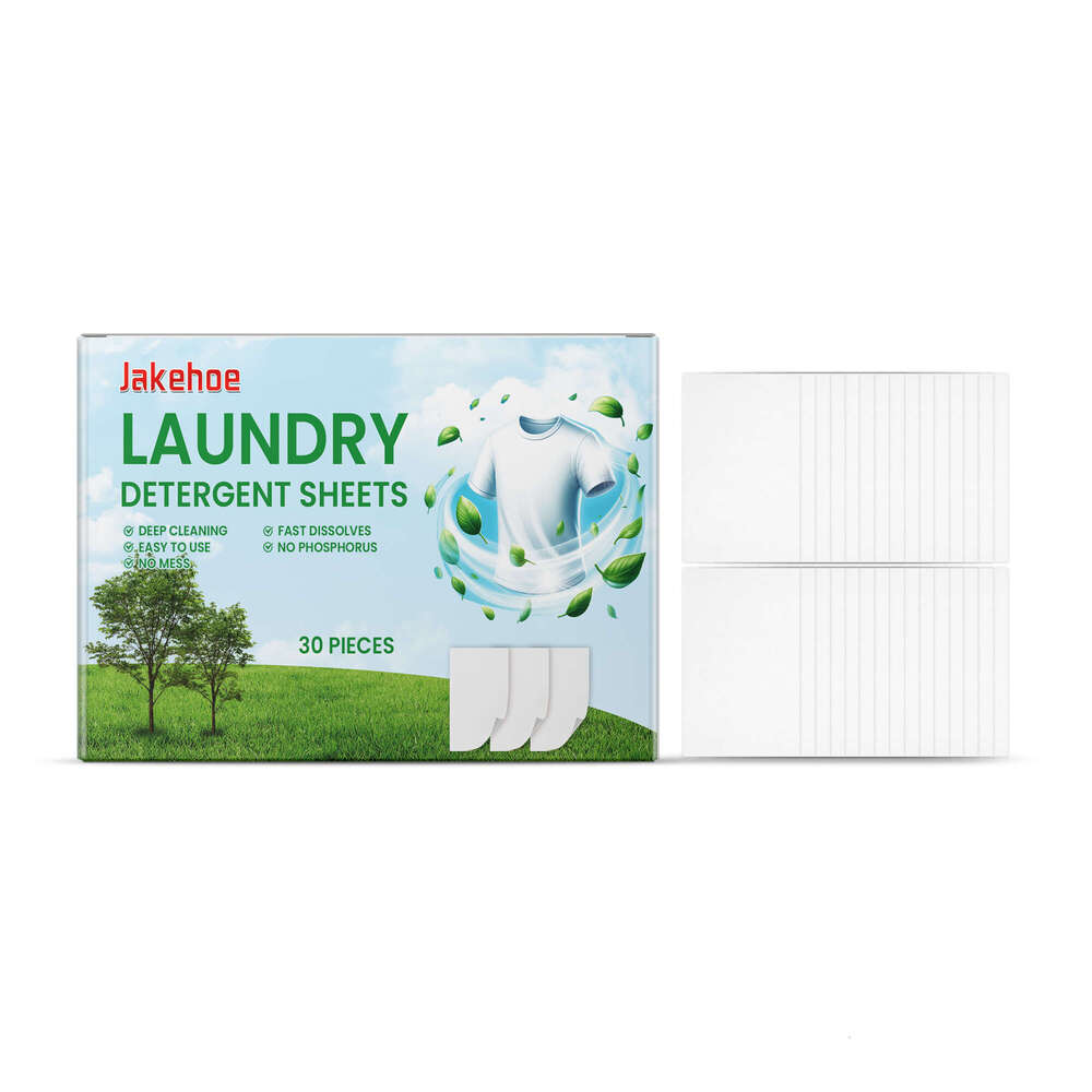 JAKEHOE Clothes Cleaning Stain Removal Convenient Household Fabric Care Long-lasting Fragrance Laundry Sheets S260202