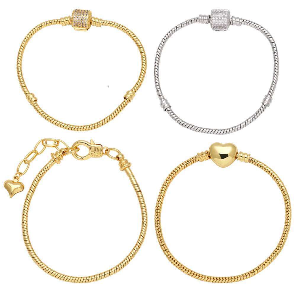 FLOLA Gold Silver Color Snake Chain for Women DIY Bracelets Making Dainty Jewelry brtf37 H260202