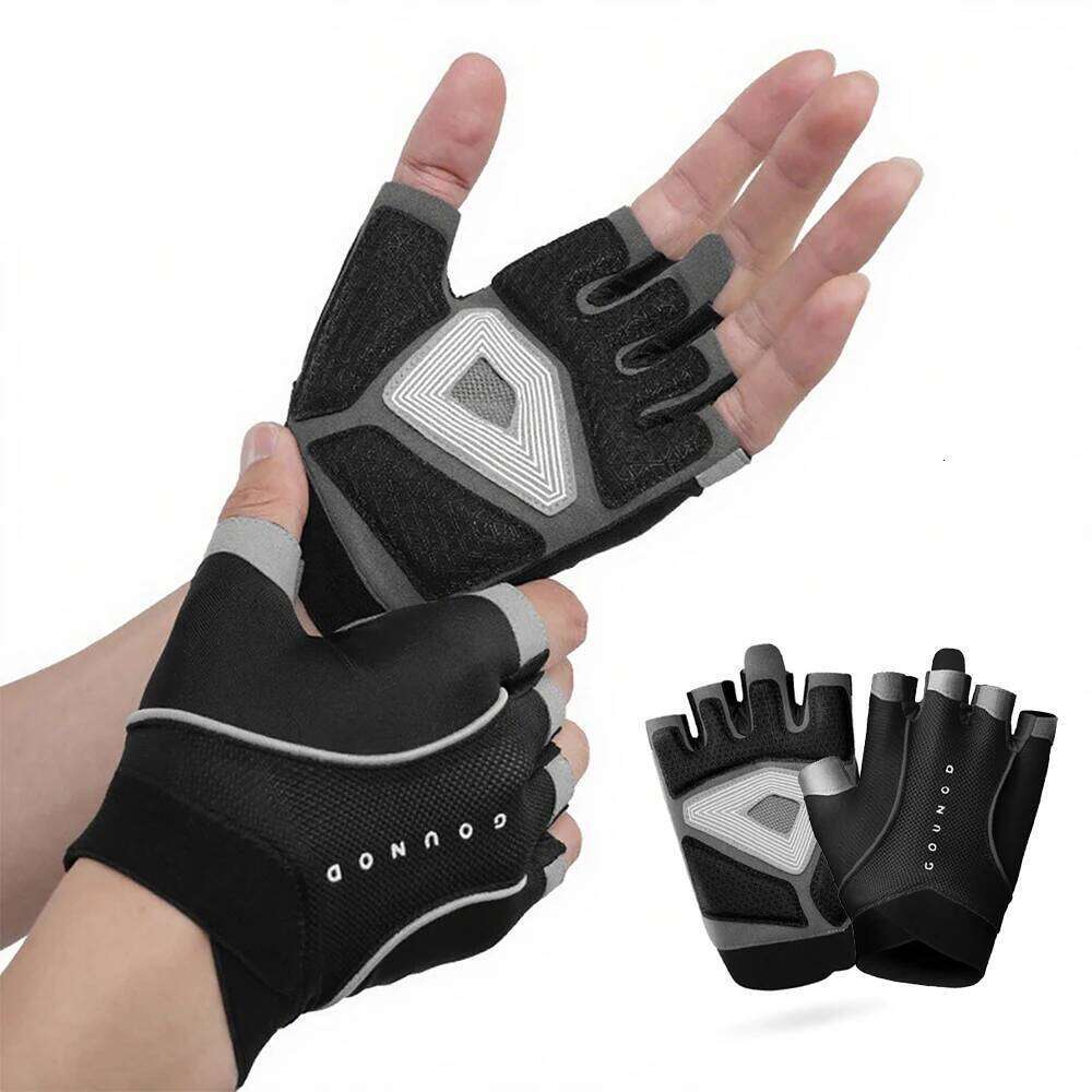 Men and Women Breathable Weight Lifting Half Finger Padded Gloves Cycling Fitness Shock Absorption Non-Slip Gym Workout Glove XJ260202