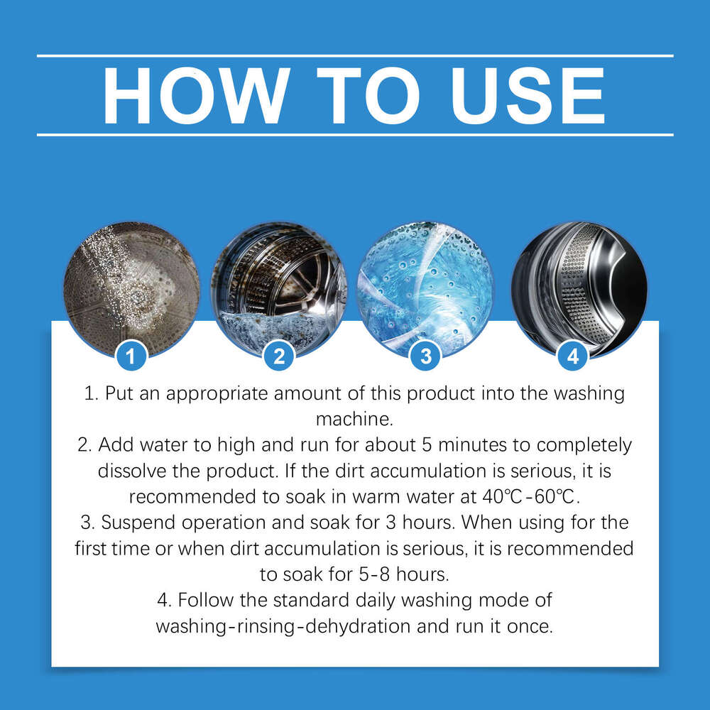 Washing Machine Powder Removes Dirt and Odors, Household Cleaning Freshener with Multiple Effects S260202