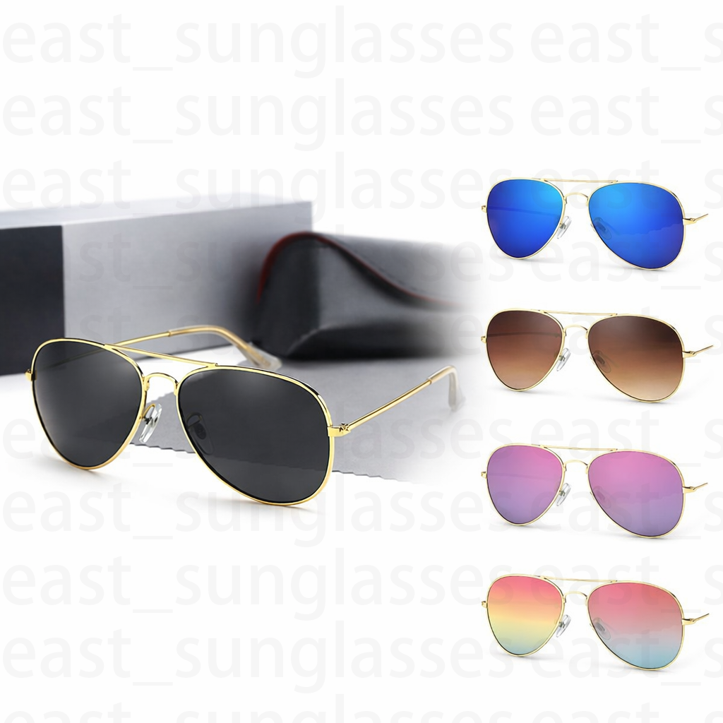 High Quality Aviator Sunglasses Men Women Classic Double Bridge Metal Frame UV400 Fashion Sun Glasses for Driving