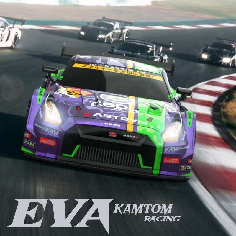 High-Speed Four-Wheel Drive Remote Control Drift Linkage Headlights 2.4G 1:16 PVC Shell Racing Children Toy Car Gift Y260131