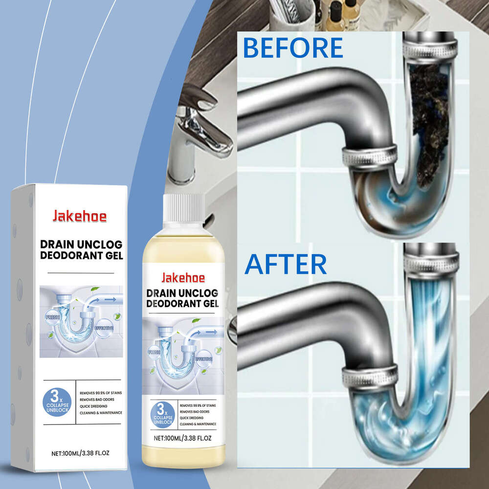 JAKEHOE Deodorizing Gel Drain Unclogging Deodorizer Kitchen Toilet Pipe Cleaner S260202