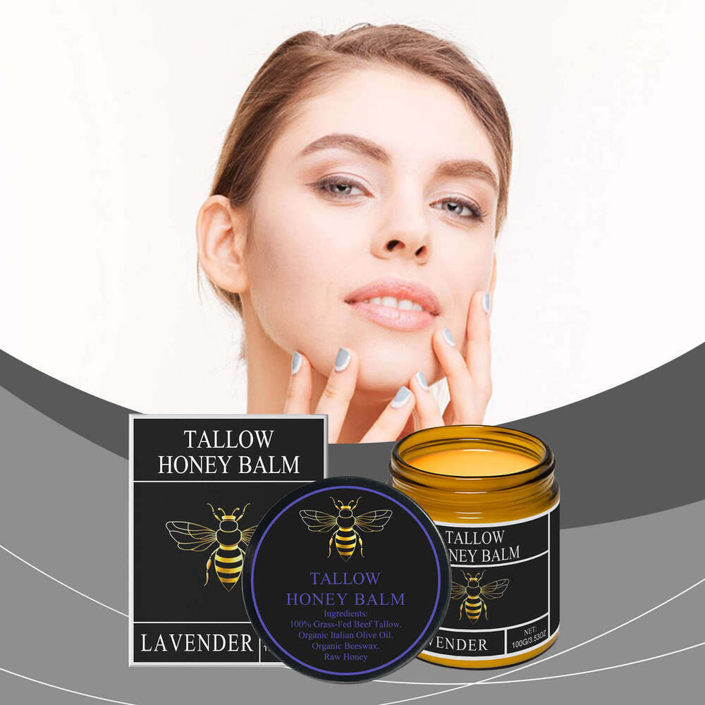 AMZ Honey Beef Fat Nourishing and Care for Dry Skin Softening Refreshing Lavender Scented Moisturizing Cream S260131
