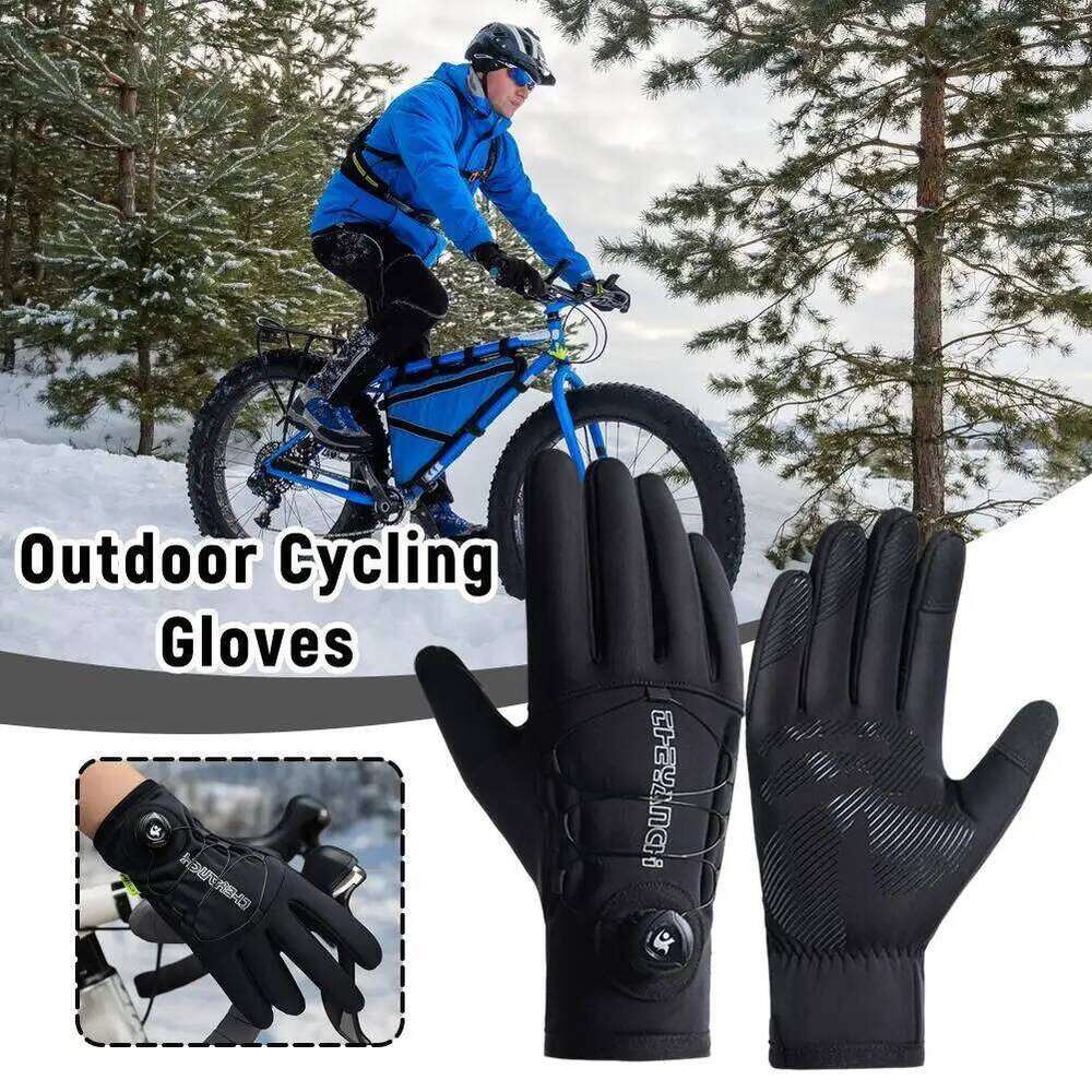 Winter Warm for Men Women Extended Thickened Windproof and Waterproof Sports Touchscreen Skiing Cycling Gloves XJ260202