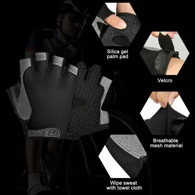 Half Finger Cycling Breathable Non-slip Outdoor Sports Shock Absorption Lightweight Durable Gym Training Gloves XJ260202