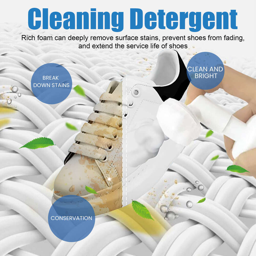 Jue-Fish Water-Free Foam Cleaning Kit White Shoe Sneaker Stain Removal Brightening Multi-Functional Yellowing Cleaner S260202