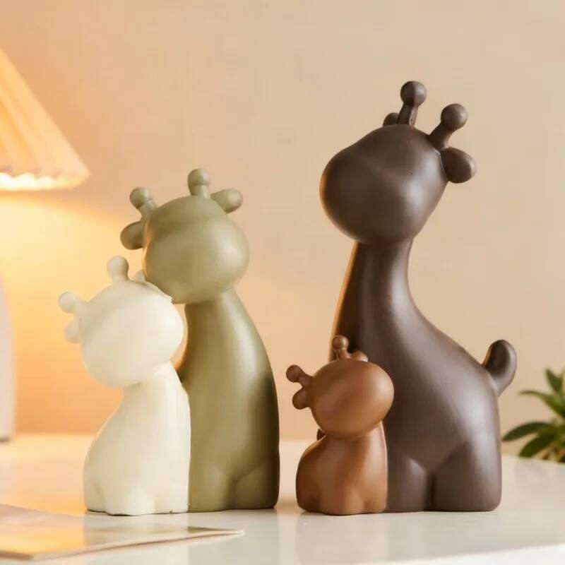French Creative Deer Figurines Modern Entryway Living Room TV Cabinet Animal Model Gift Home Decoration FYFM Y260202