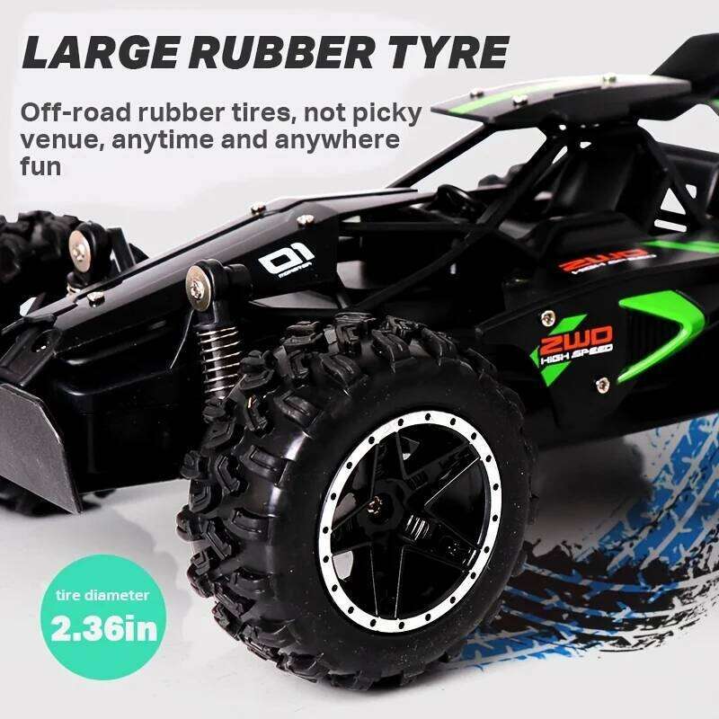 1:18 2.4G Remote Control 15km/H High Speed Rc Rubber Tires 3063R RC Racing Toys Vehicle Toy Car for Boys Kid Gift Y260131