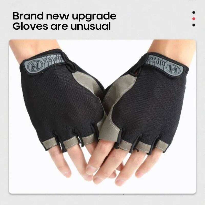 Half-finger Breathable Non-slip Fingerless Gym Sport Bicycle Gloves Unisex Tactical Cycling Equipment XJ260202