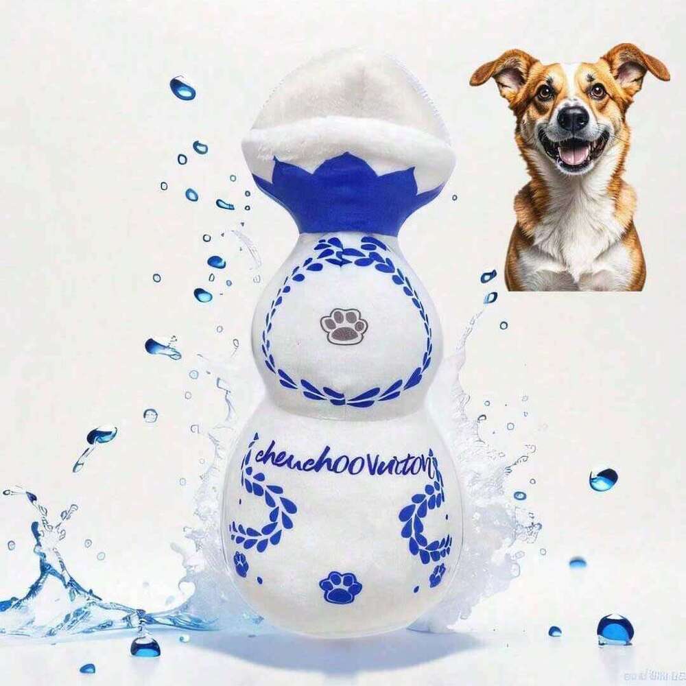 Dog Supplies Wine Bottle Dog Toys Squeaky Plush Chew Toys for Small Medium Pets Durable Interactive Play Pet Supplies Fun Home Decor Toy Dog Plush Toy