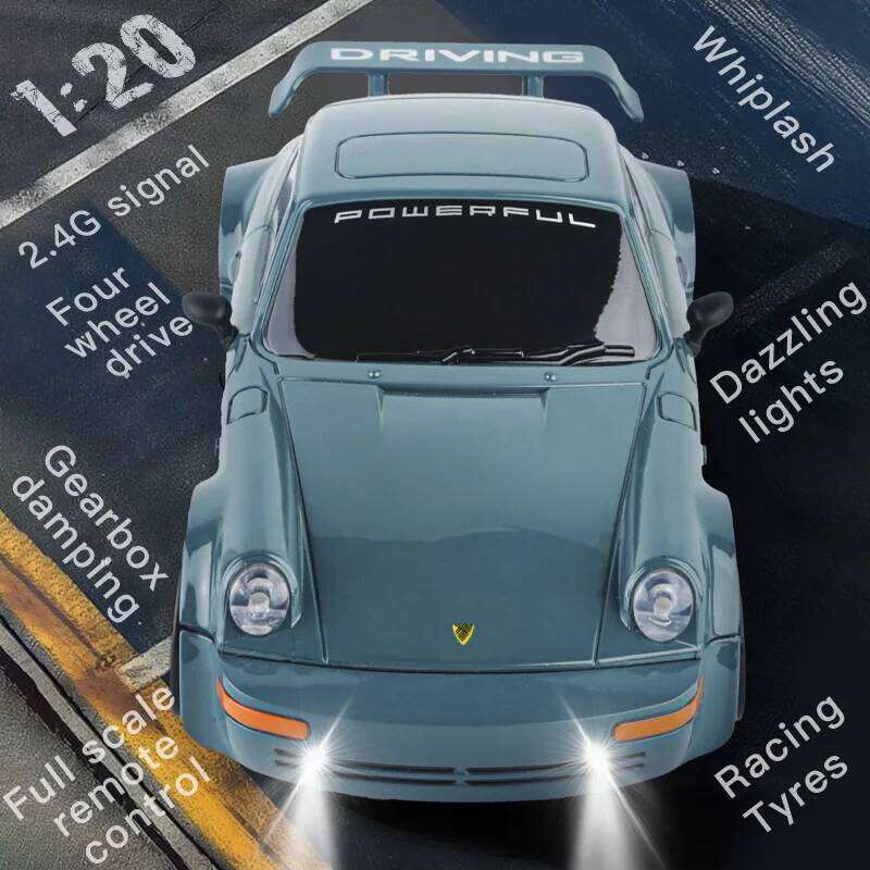 KF27 2.4G RC Drift With LED Light 1/20 4WD Radio Remote Control Car 4x4 High Speed Professional Racing Vehicle Toys For Kid Y260131