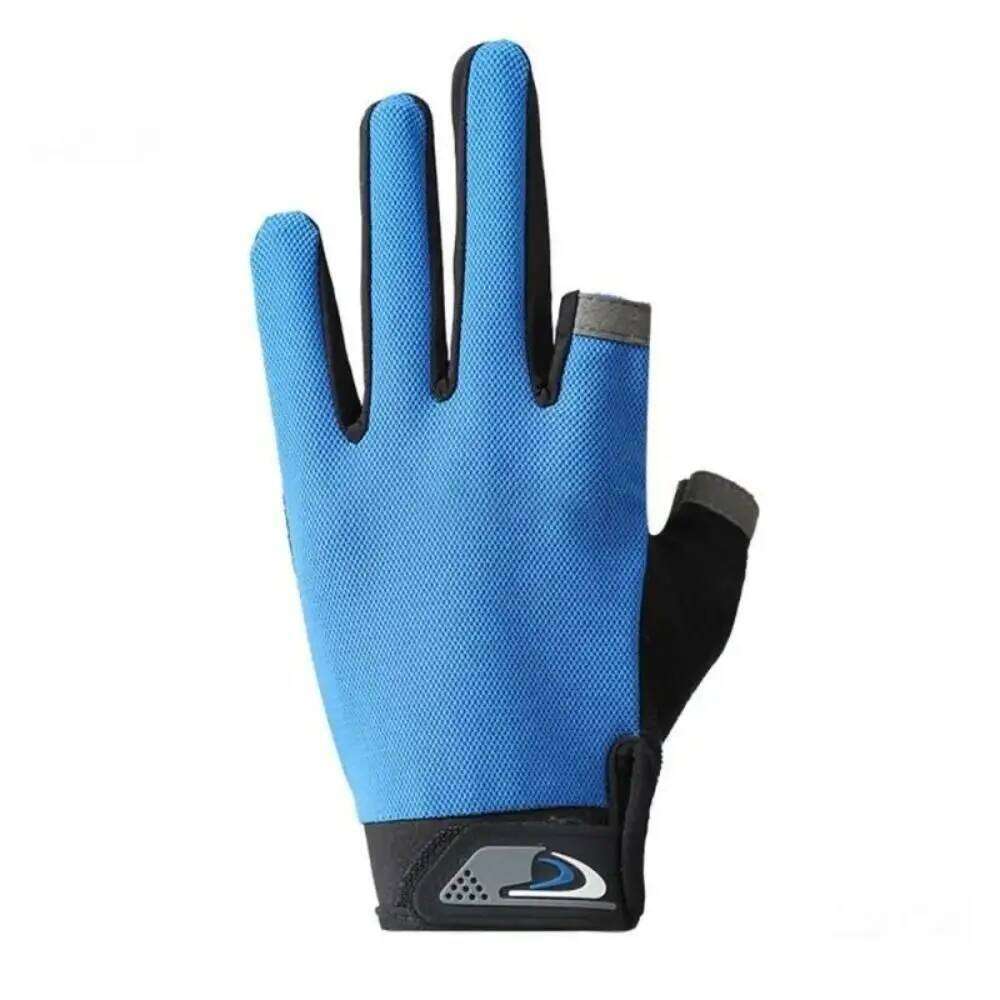 Sun Protection Fishing Protect Hand Anti-slip Two-finger Sports Moisture-wicking Bicycle Riding Gloves Outdoor XJ260202