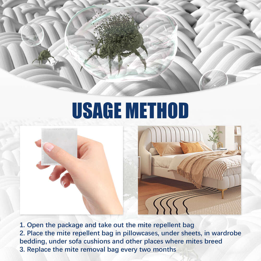 EELHOE Pack Multi-Purpose Household Cleaning Bag Anti-Flea Bed Bug Bite Portable Herbal Mite Removal Patch S260202