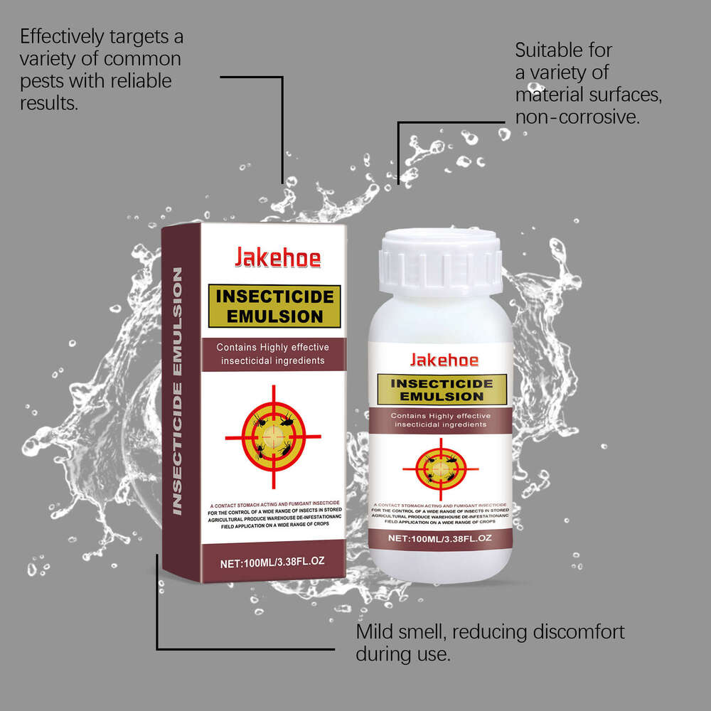 Jakehoe Water Emulsion for Home Indoor Kitchen Pipe Toilet Effective Insect Killer Repellent Agent S260202