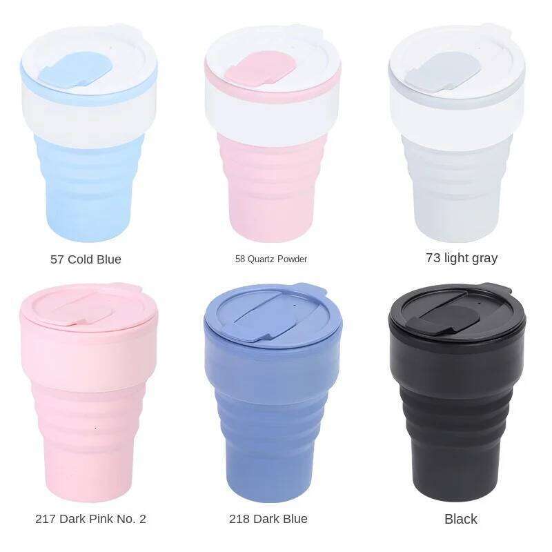 American Portable Outdoor Travel Tumbler Foldable Eco-friendly Silicone Water Pocket Cup Z260202