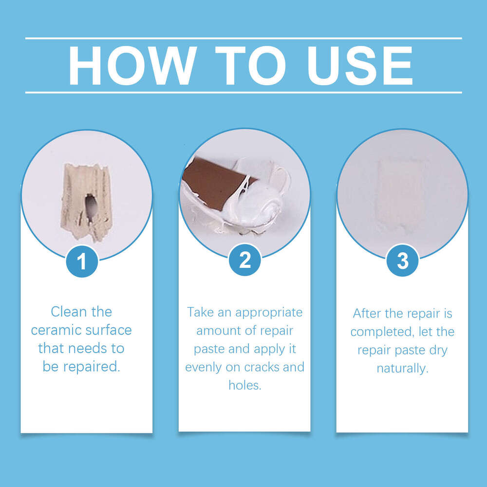 Ceramic Bathroom Kitchen Tile Waterproof Wear-resistant Craft Household Repair Paste S260202