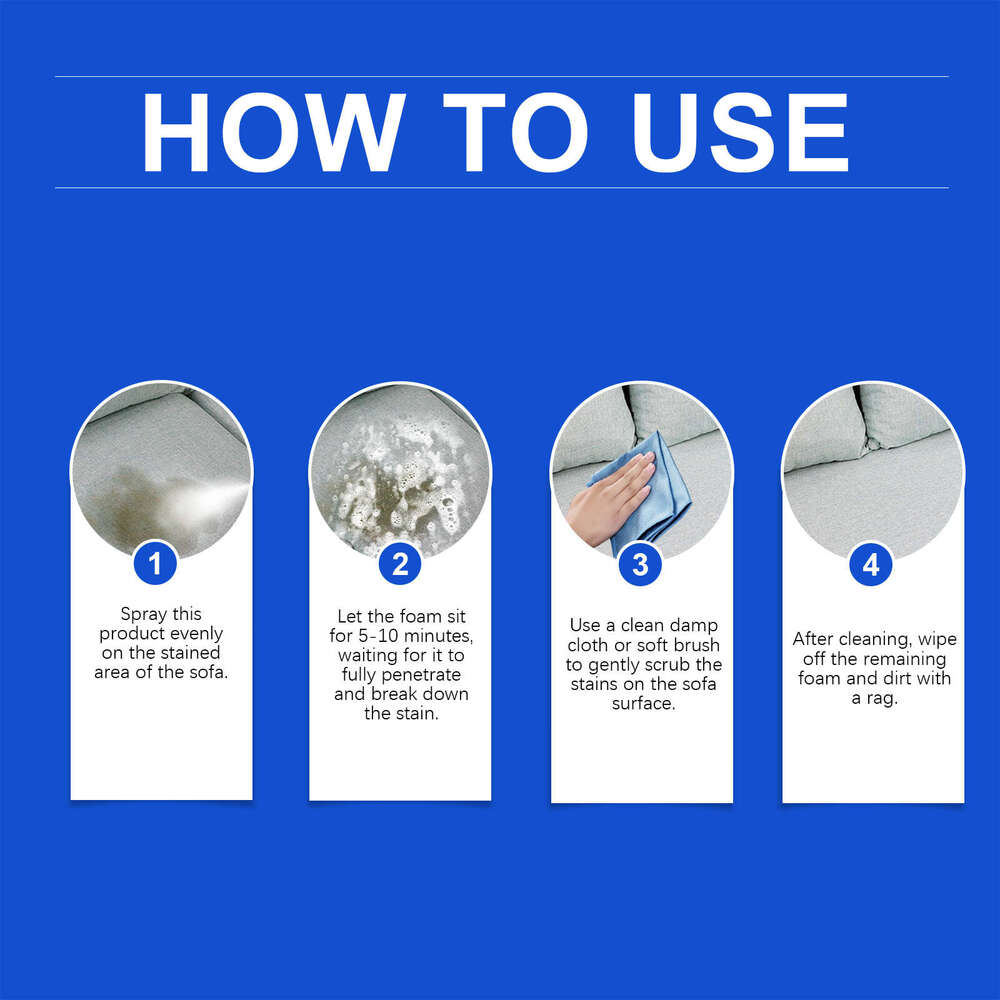 JAYSUING Sofa Fabric Curtain Mattress Foam Cleaner S260202