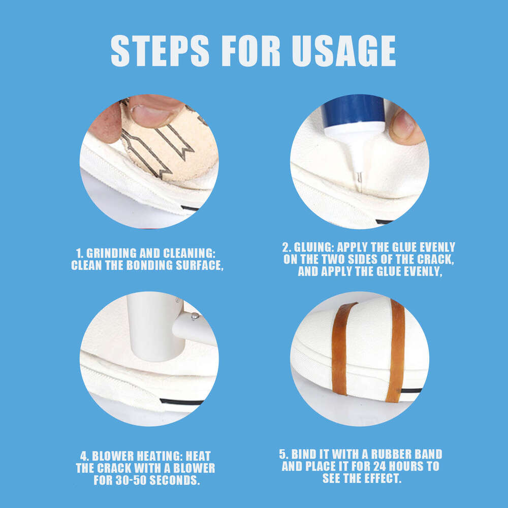 Jue-Fish Strong Repair Shoe Sole Multi-Purpose Glue Adhesive Sports Leather Shoes Waterproof S260202