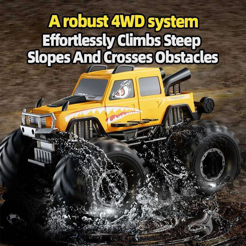 JJRC Monster truck Q215 RC remote control car 2.4G 4-wheel drive climbing all-terrain waterproof armored vehicles children's toy Y260131
